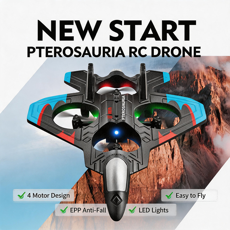 Drone Rc Fighter Jet - 4DRC V32 Quadricóptero de Jato de