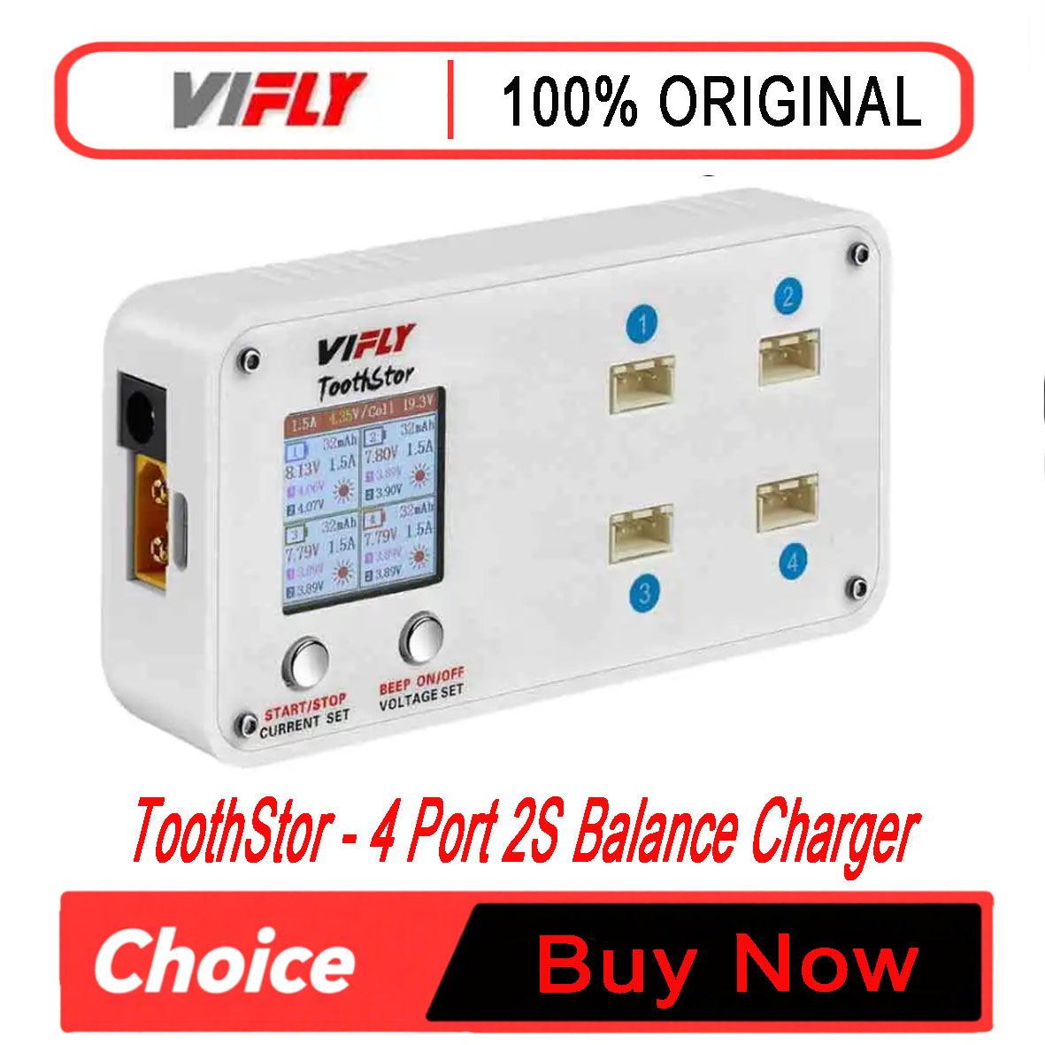 Drone Xh2 Rc - VIFLY ToothStor - Carregador Balanceador de