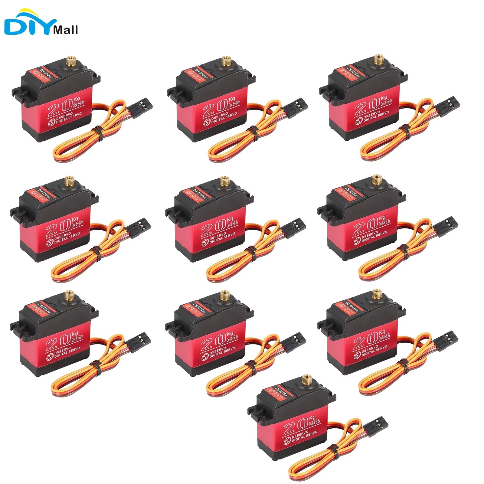 Rc Car Servo - 10PCS DS3218 20KG Servo Digital de