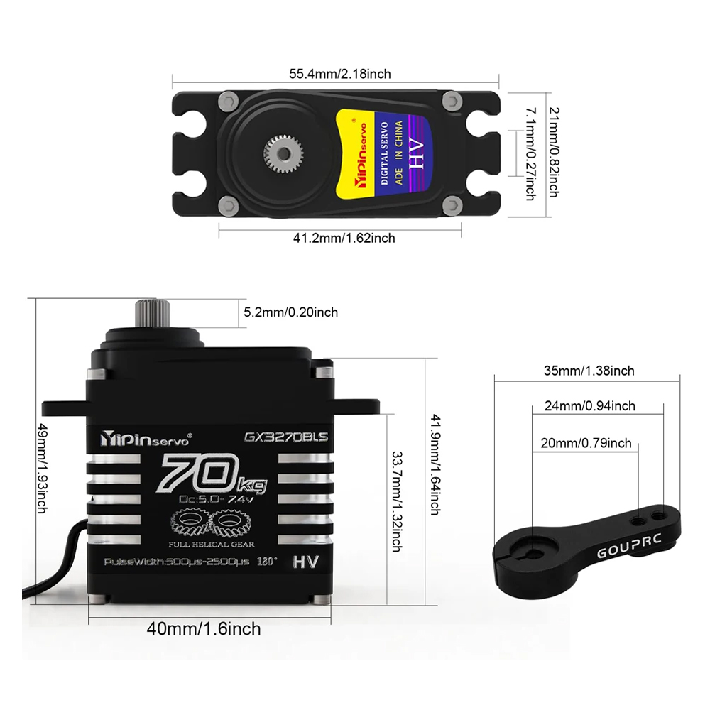 1/2PCS Motor Brushless de Gran - Rc Car Servo avaliação e preço