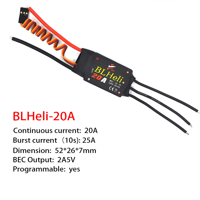 1-3 pces sem escova esc blheli - Drone With Rc Controller avaliação e preço