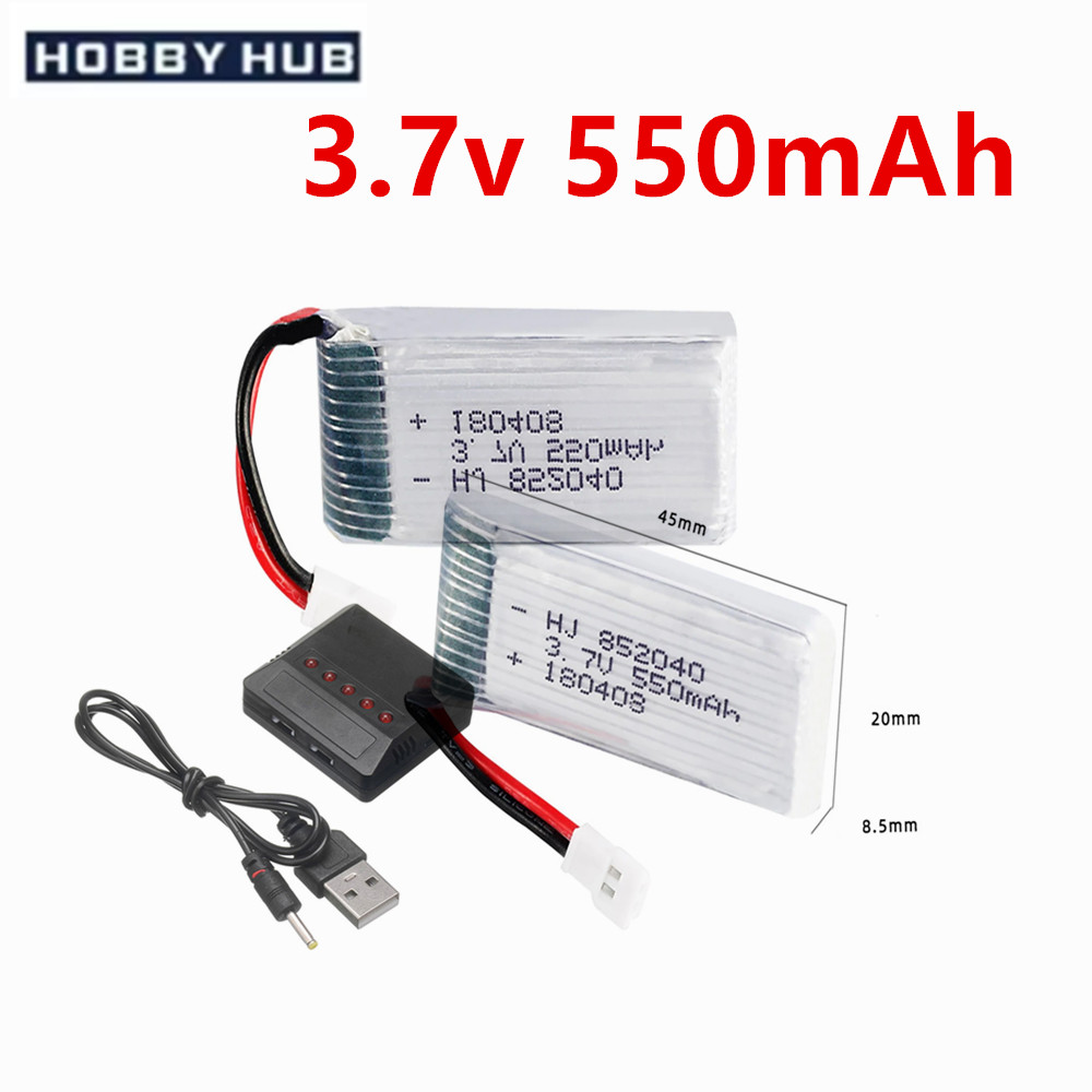 Bateria Lipo 3.7V 550mAh 85204 - Drone Xh2 Rc avaliação e preço