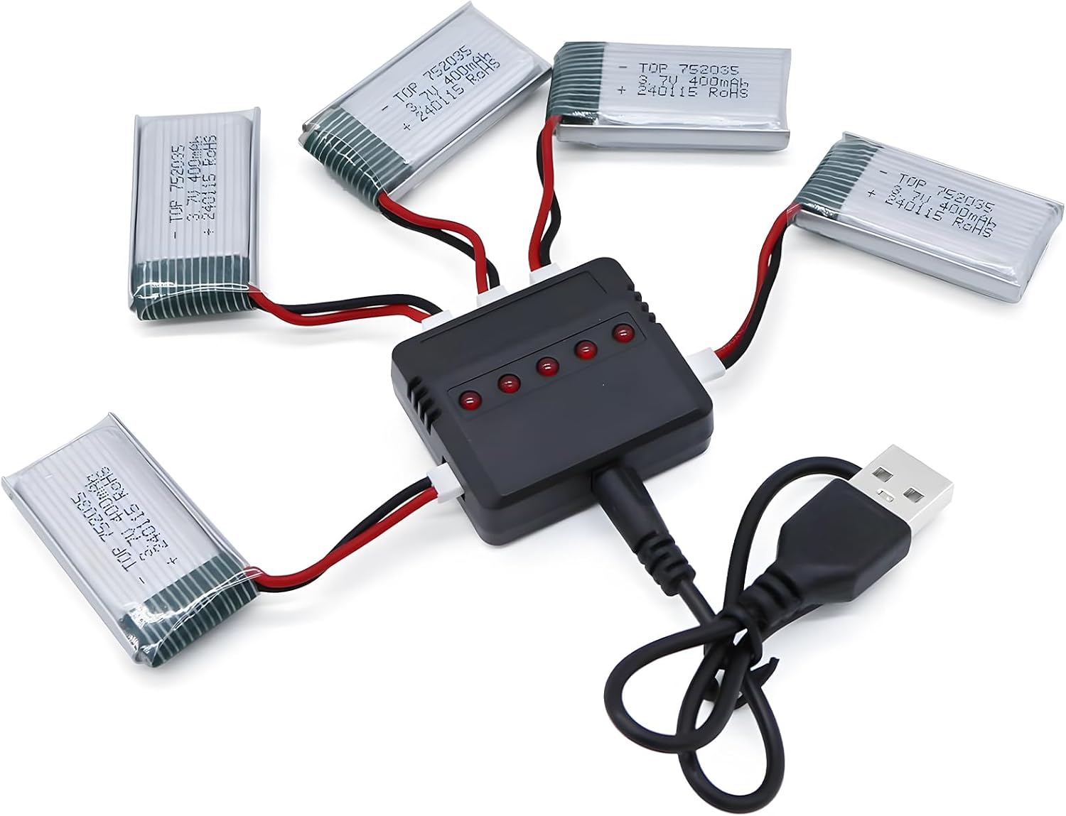 Pacote com 5 Baterias LiPo 3.7 - Drone Xh2 Rc avaliação e preço