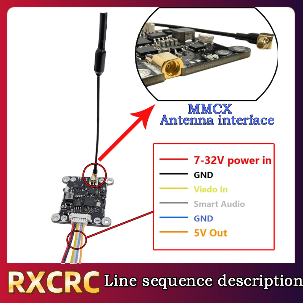 Módulo RXCRC 5.8G 48CH 1.6W VT - Drone With Rc Controller avaliação e preço