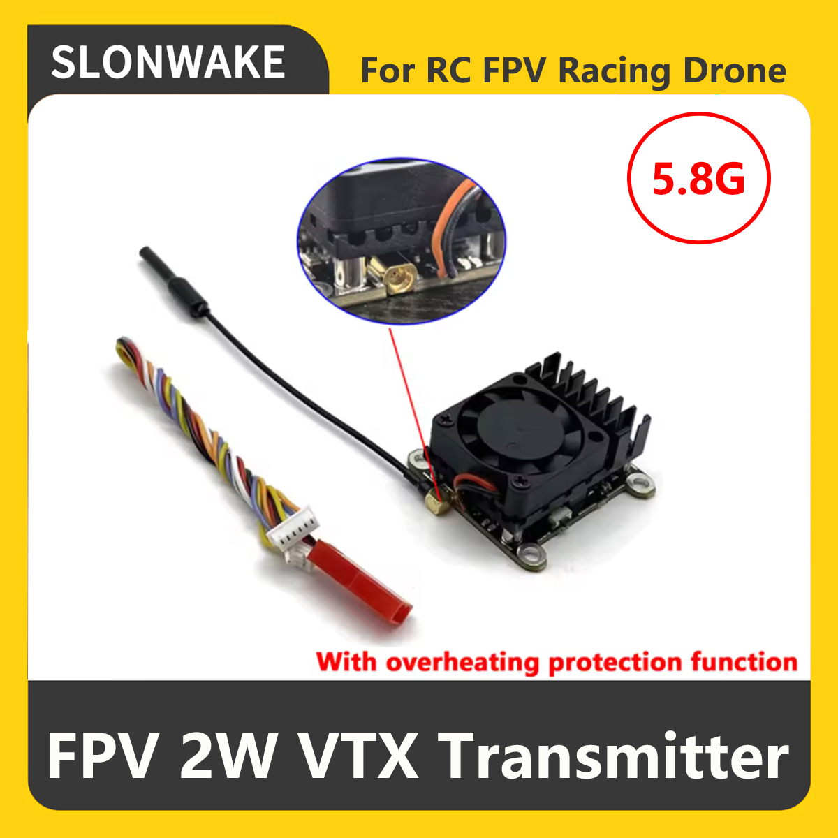 Transmissor FPV VTX SLONWAKE 5 - - Remote Control (Rc) Drone avaliação e preço