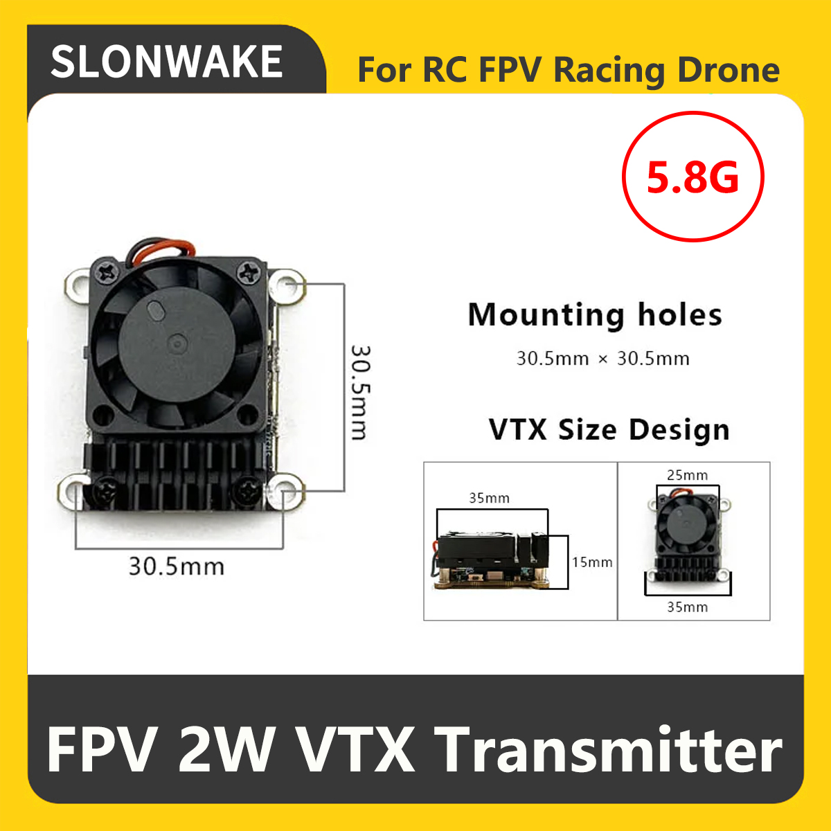 Transmissor FPV VTX SLONWAKE 5 - - Remote Control (Rc) Drone avaliação e preço