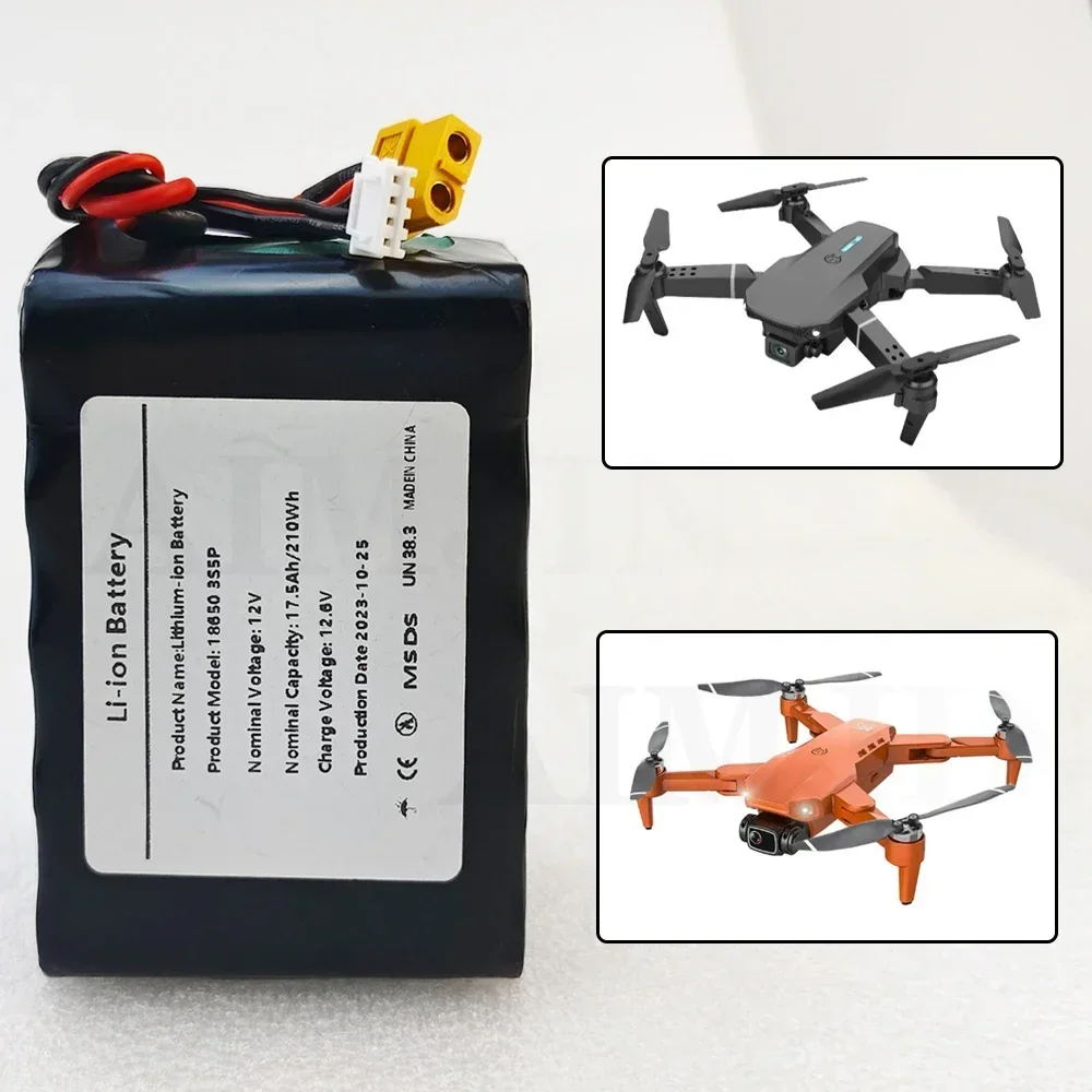 Bateria 12V 17,5Ah UAV para vá - Drone Xh2 Rc avaliação e preço
