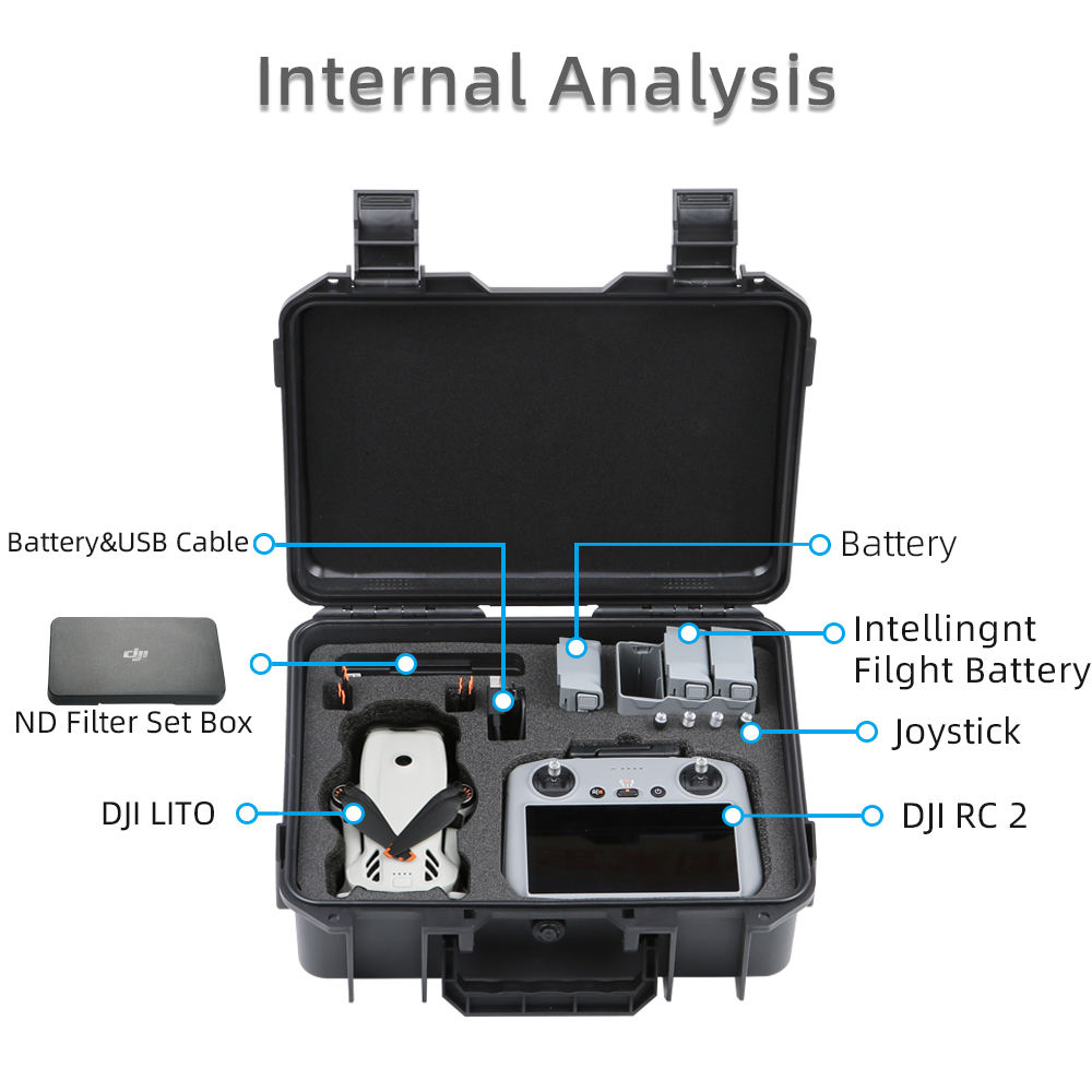 Estojo de Armazenamento Rígido - Drone Dji Rc N3 avaliação e preço