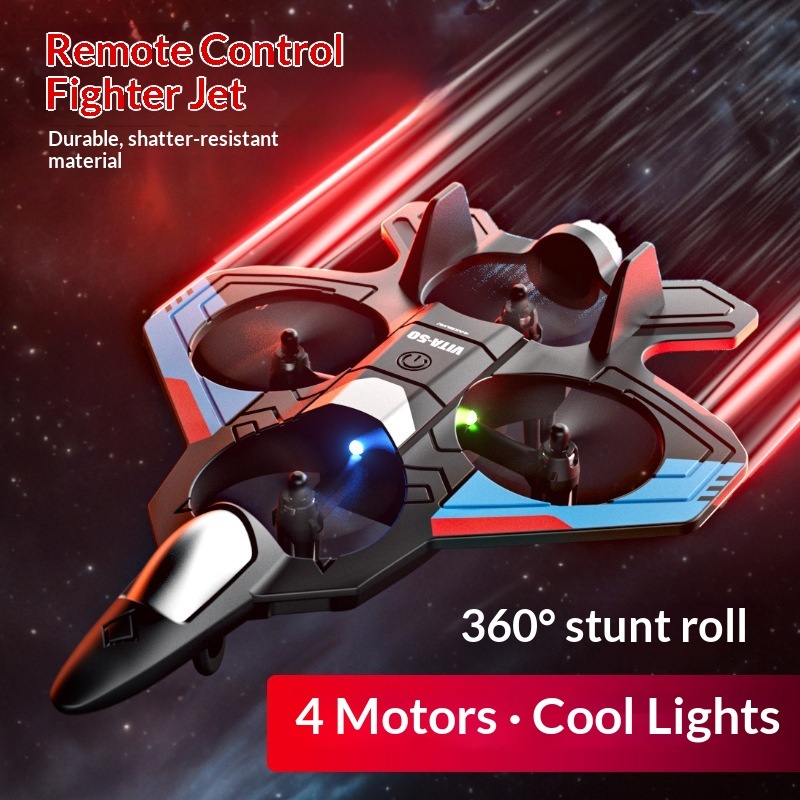 Novo Helicóptero V50 Glider RC - Drone Rc Fighter Jet avaliação e preço